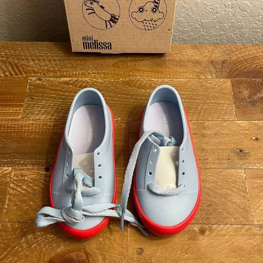 Mini Melissa BLUE Ministreet Shoe Toddler Sneaker NIB - Picture 4 of 5